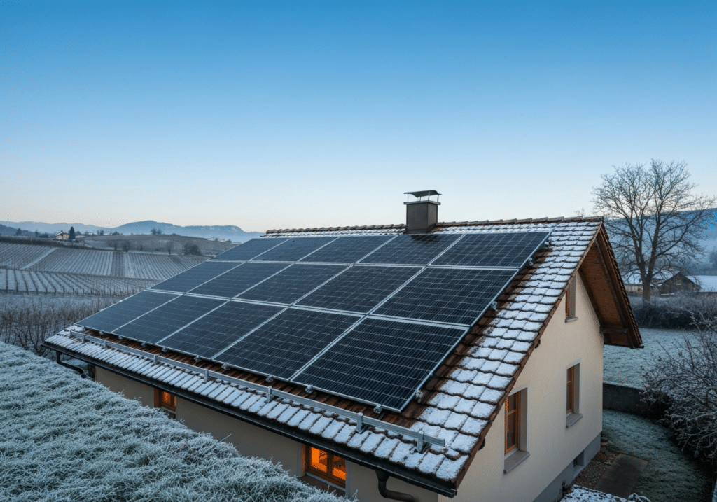 Solaire en hiver en Suisse romande : ce que votre installation produit vraiment — et comment tenir la saison froide
